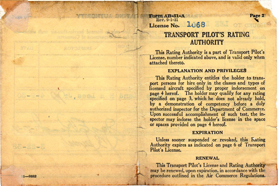 Lee Willey, Transport License, Outside